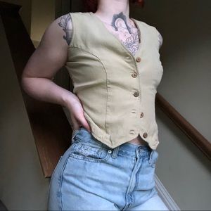 TOMMY BAHAMA Tan Summer Buttonn Up Vest